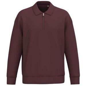 Native Spirit Unisex Adult Quarter Zip Sweatshirt / Dark Cherry
